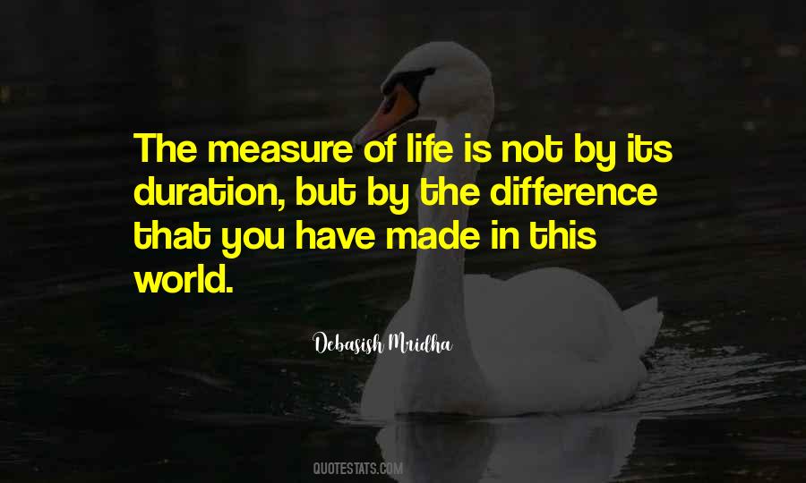 Quotes About Measure Of Life #663904