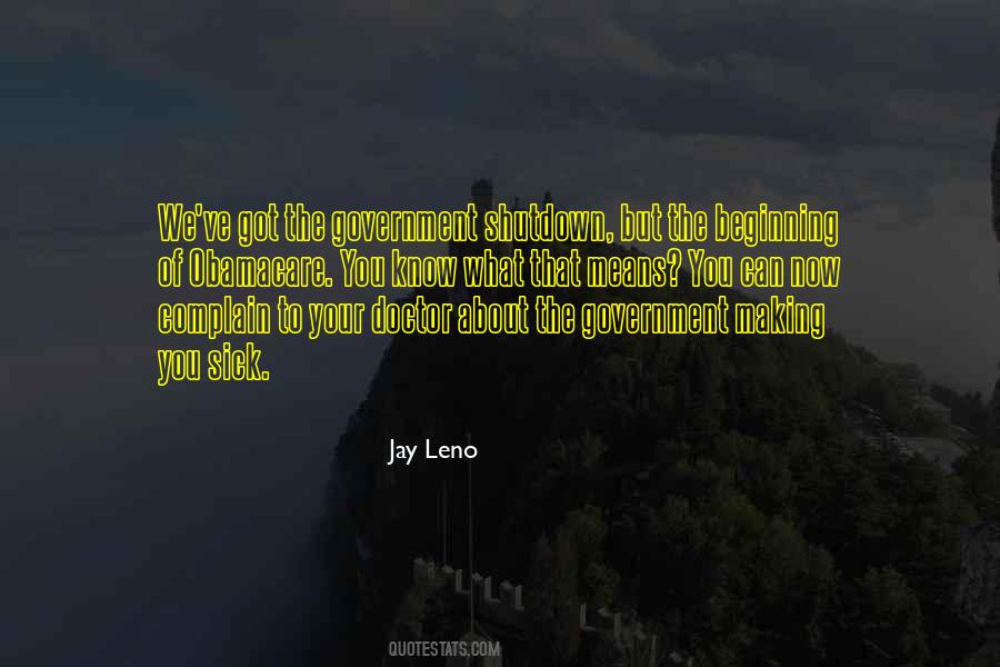 Quotes About Government Shutdown #166266