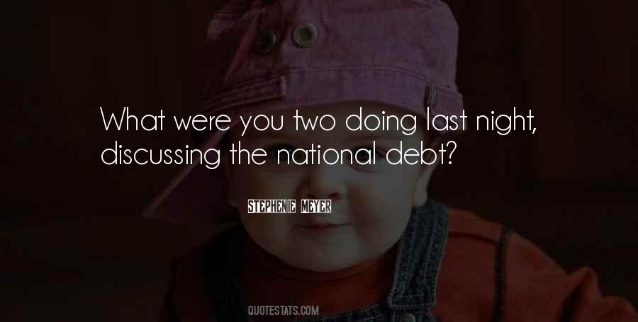 Quotes About The National Debt #177307