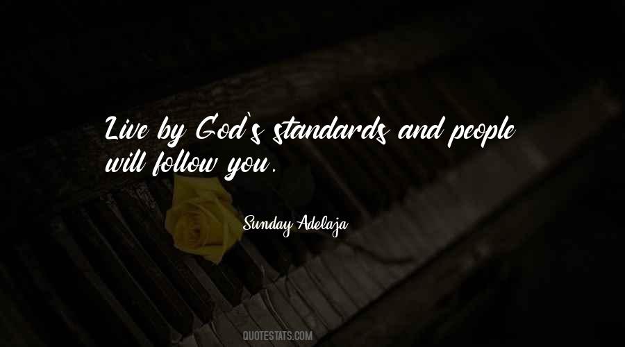 God S Standards Quotes #117260