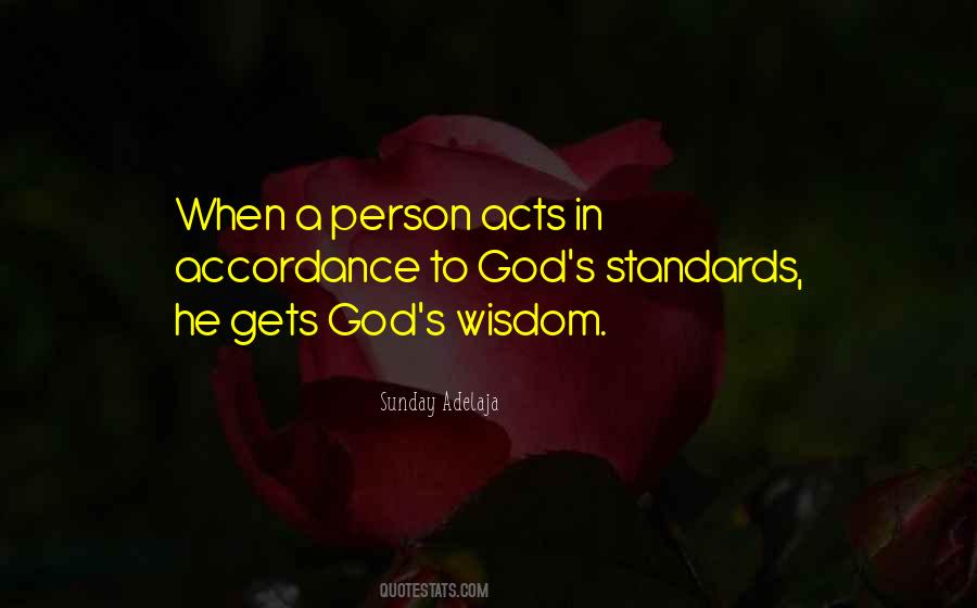 God S Standards Quotes #715047