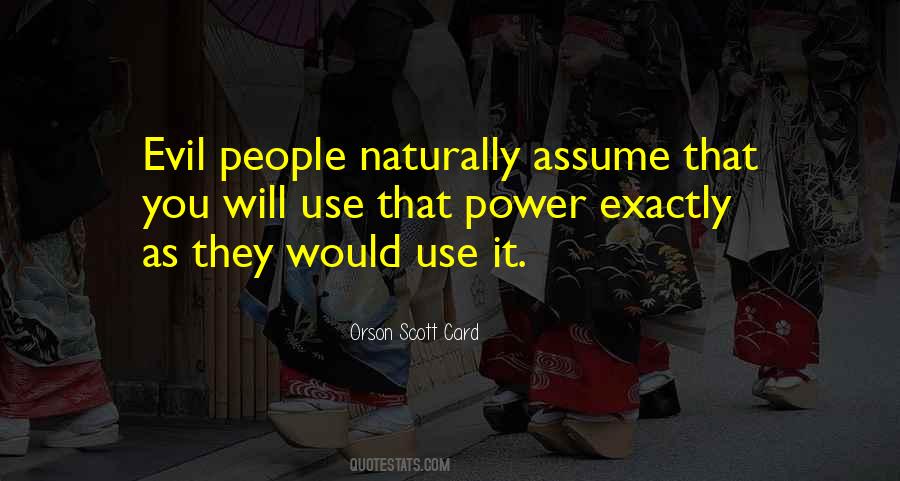 Assuming People Quotes #831718