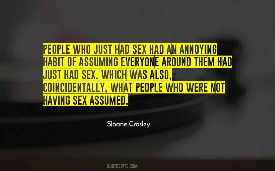 Assuming People Quotes #977012