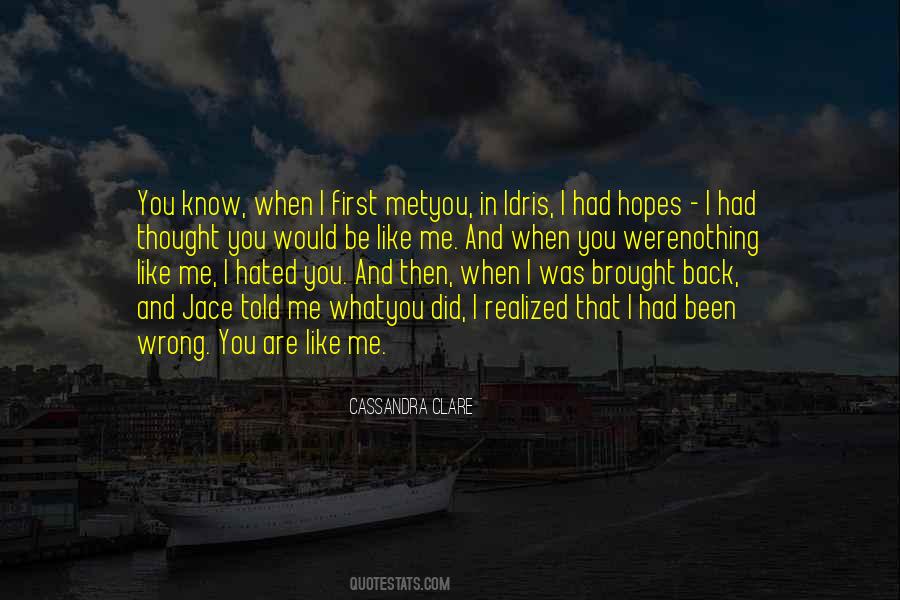 Quotes About When I First Met You #1389449