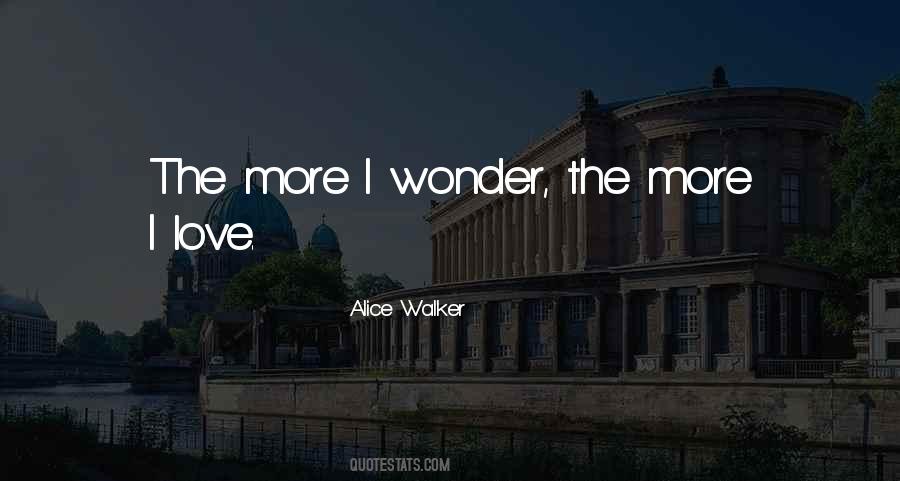 Wonder Love Quotes #51070