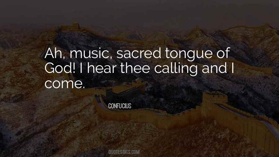 Quotes About Sacred Music #464076