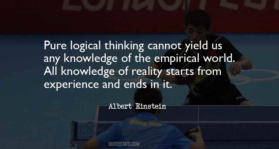 Quotes About Logical Thinking #606248