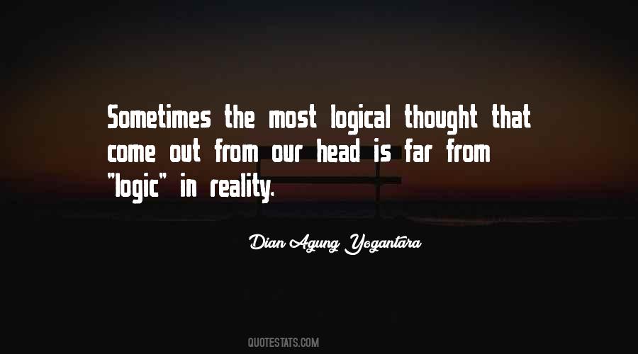 Quotes About Logical Thinking #805474