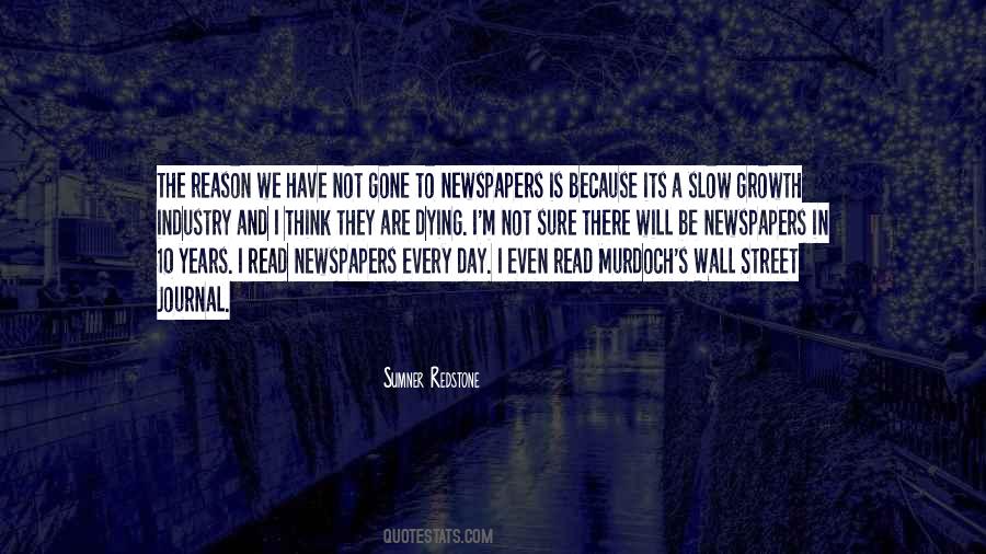 Quotes About Newspapers Dying #1570089