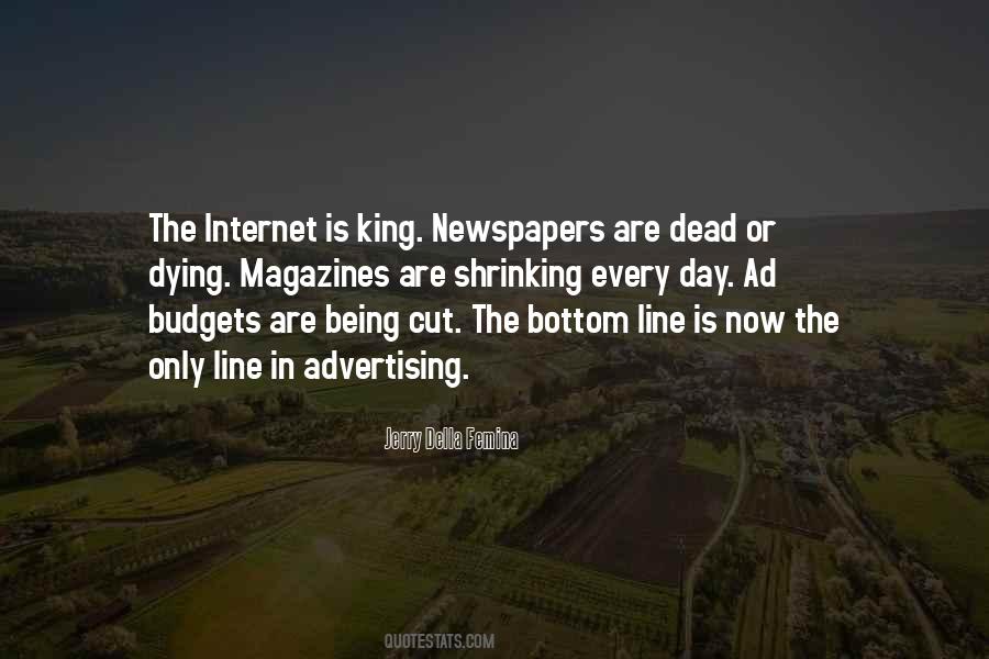 Quotes About Newspapers Dying #1838965