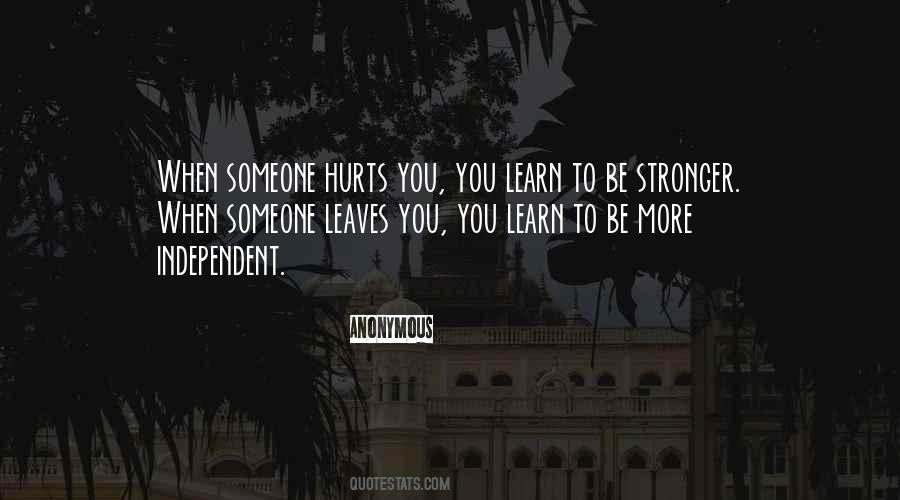 Quotes About Someone Hurts You #1346120