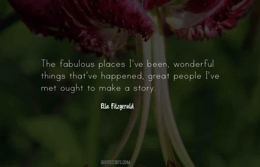 Quotes About Wonderful Places #1614711