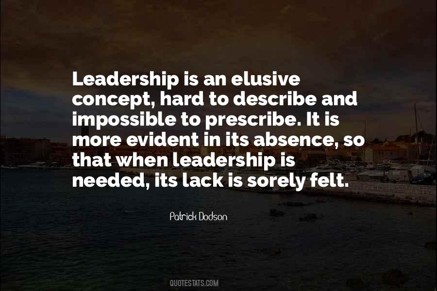 Quotes About Absence Of Leadership #768829
