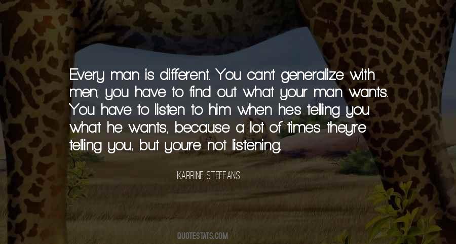 Quotes About Not Listening #1068090