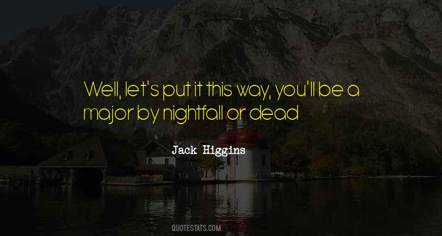 Quotes About Nightfall #1516526