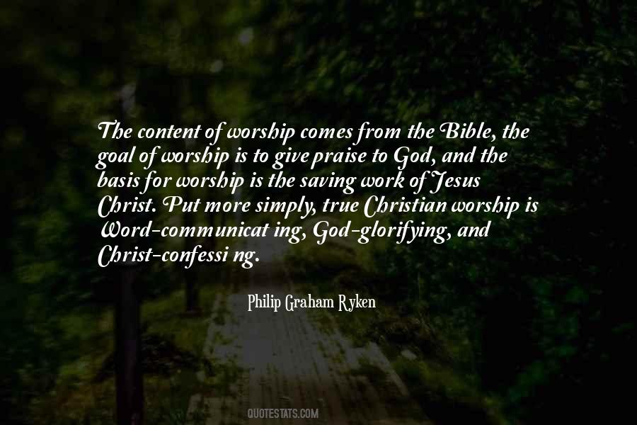 Quotes About Worship And Praise #1090450