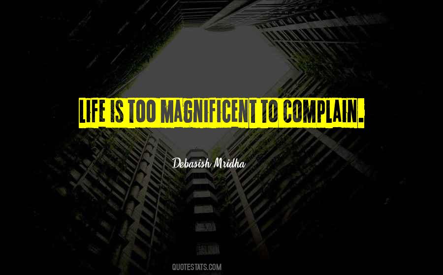 Magnificent Life Quotes #54965