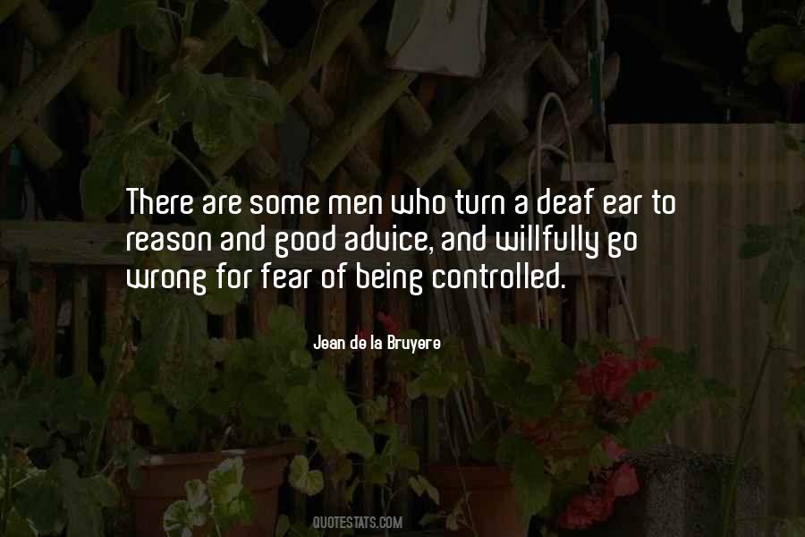 Not Being Controlled Quotes #581779