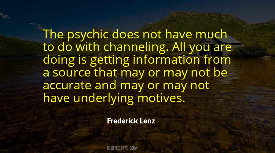 Quotes About Psychics #788861