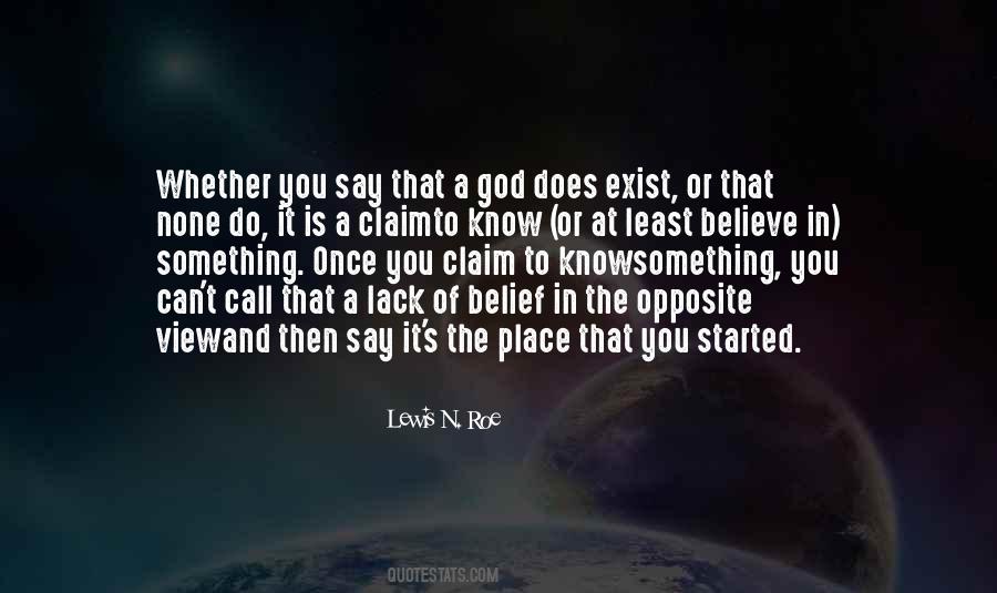 Quotes About Does God Exist #1118177