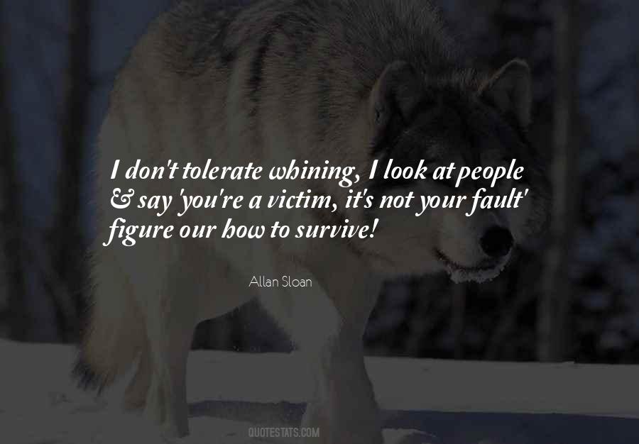 Not Tolerate Quotes #117631