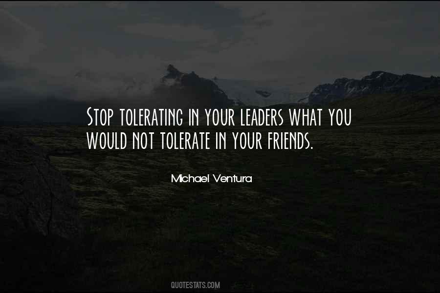 Not Tolerate Quotes #56519