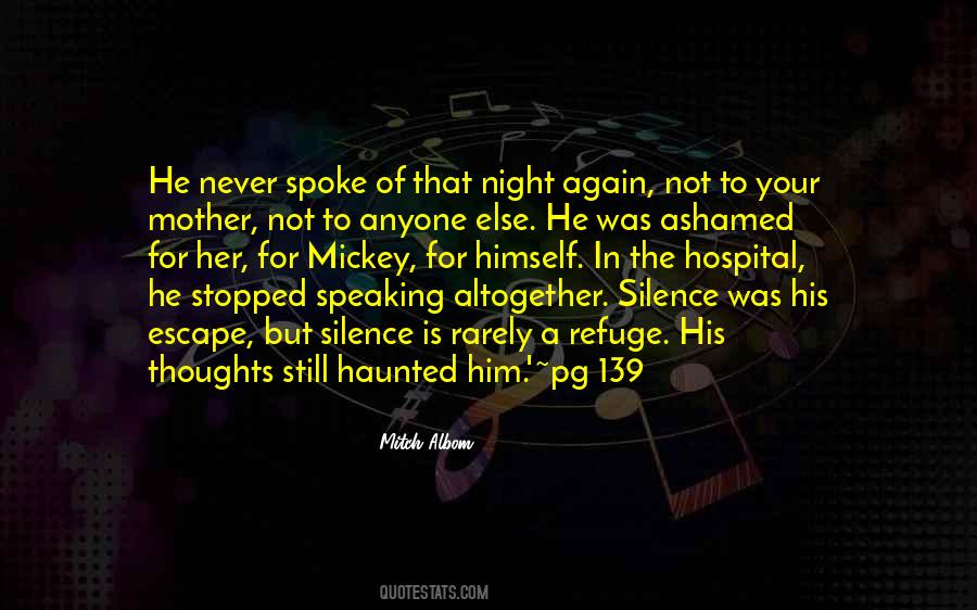 Quotes About The Silence Of The Night #1156104