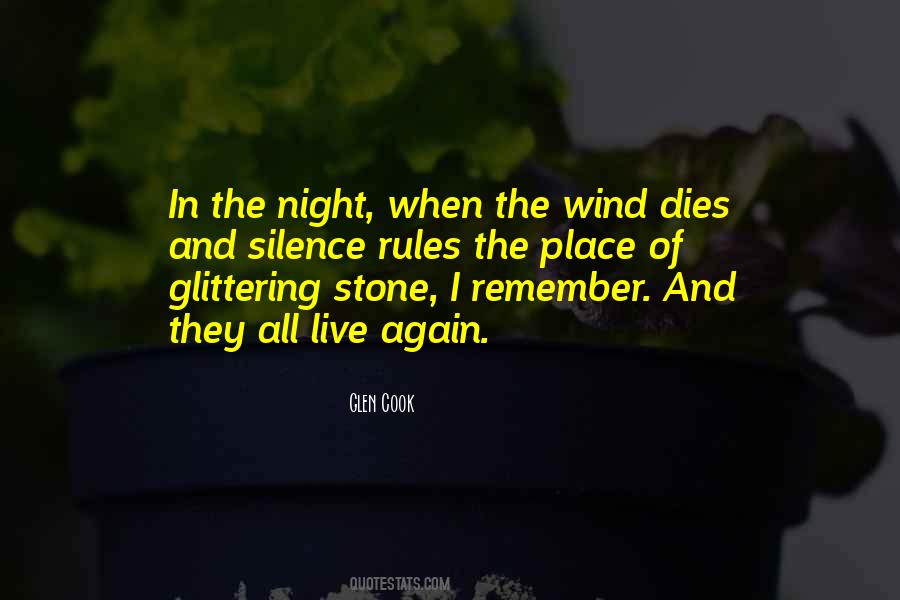 Quotes About The Silence Of The Night #1445252
