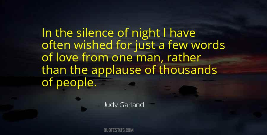 Quotes About The Silence Of The Night #56480