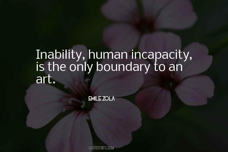 Quotes About Incapacity #555124