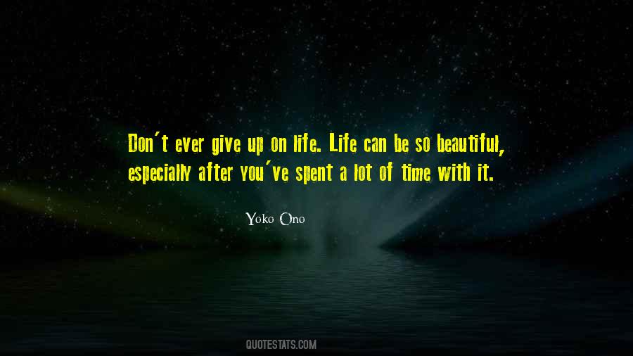 Quotes About Giving Up On Life #261044