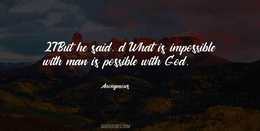 What Is Impossible Quotes #1567464