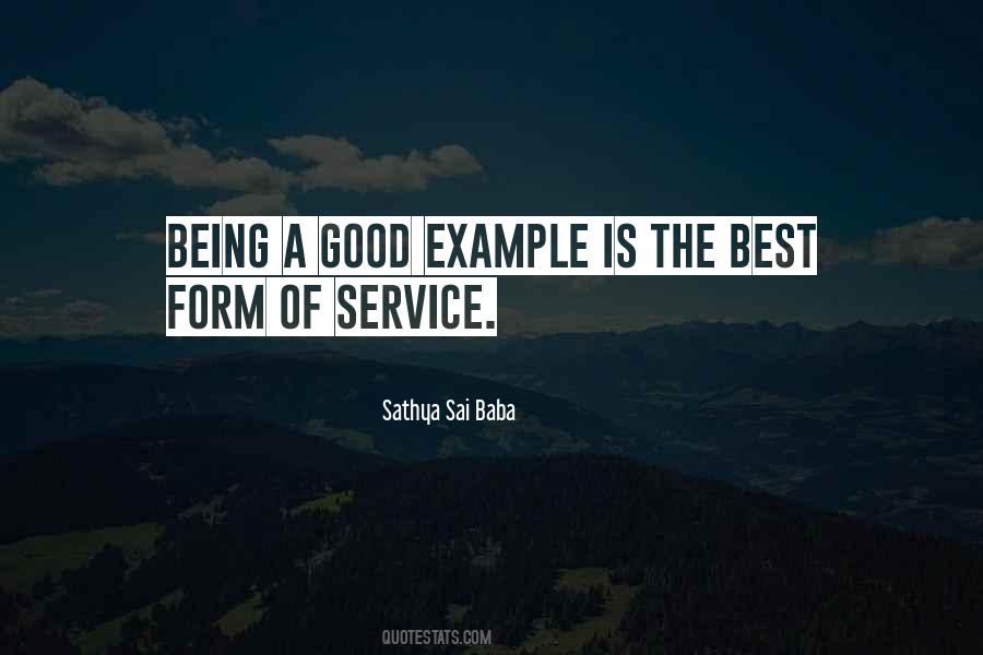 Quotes About Being A Good Example #18683