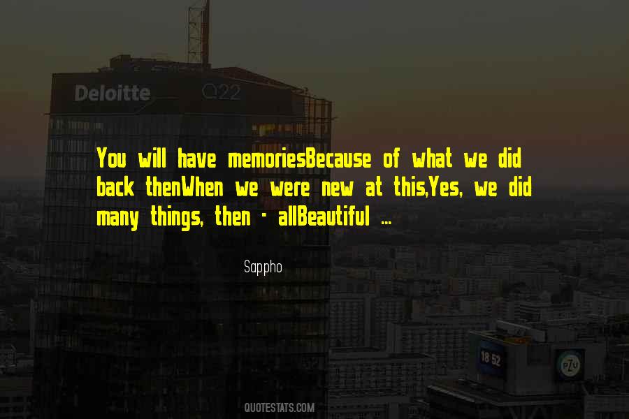 Quotes About New Memories #1100889