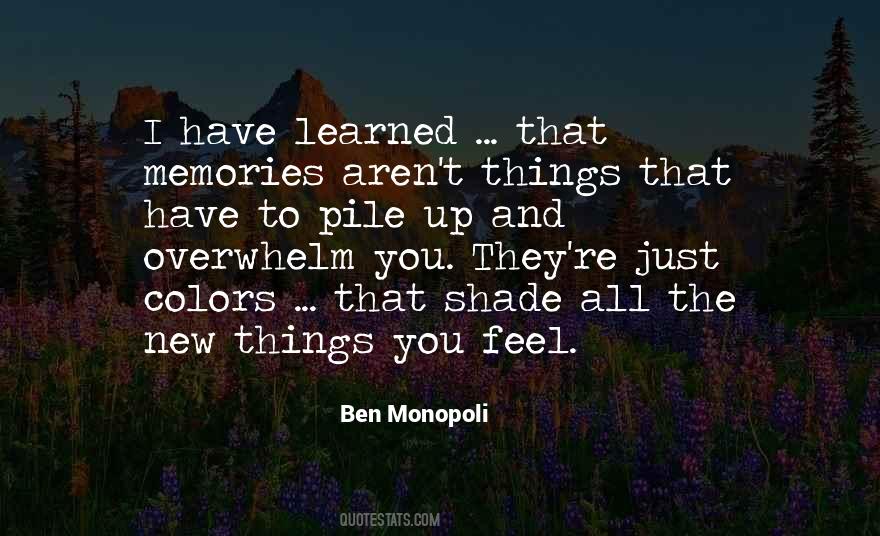 Quotes About New Memories #416780