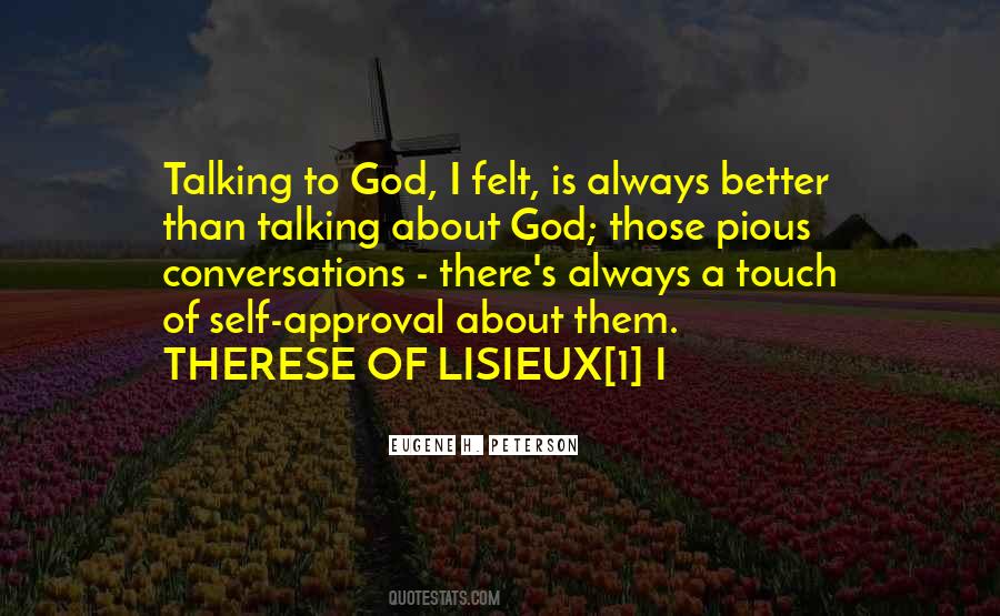 Quotes About Talking About God #457387