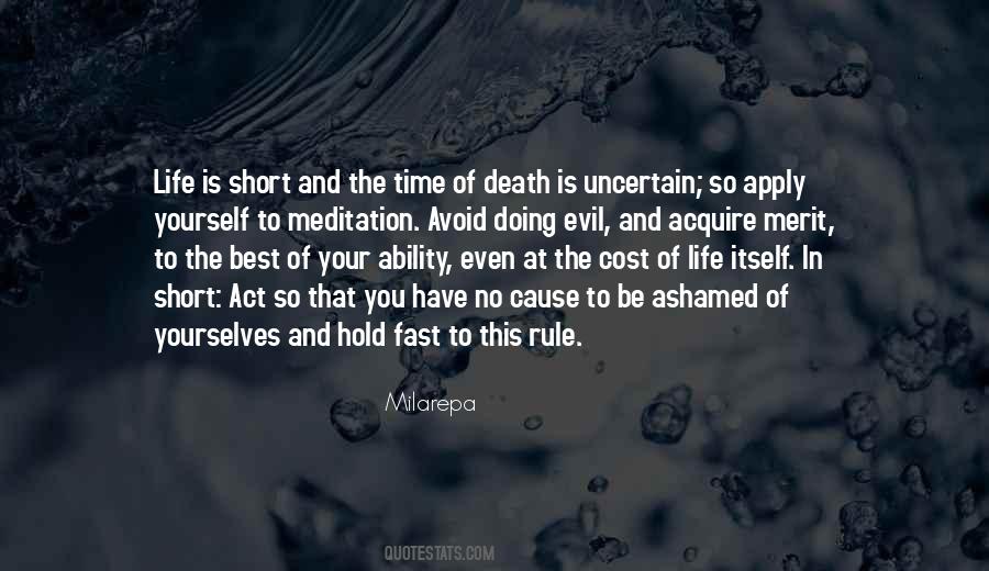 Quotes About Life Is Short And Death #989692