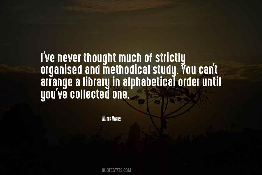 Quotes About Alphabetical Order #1849962