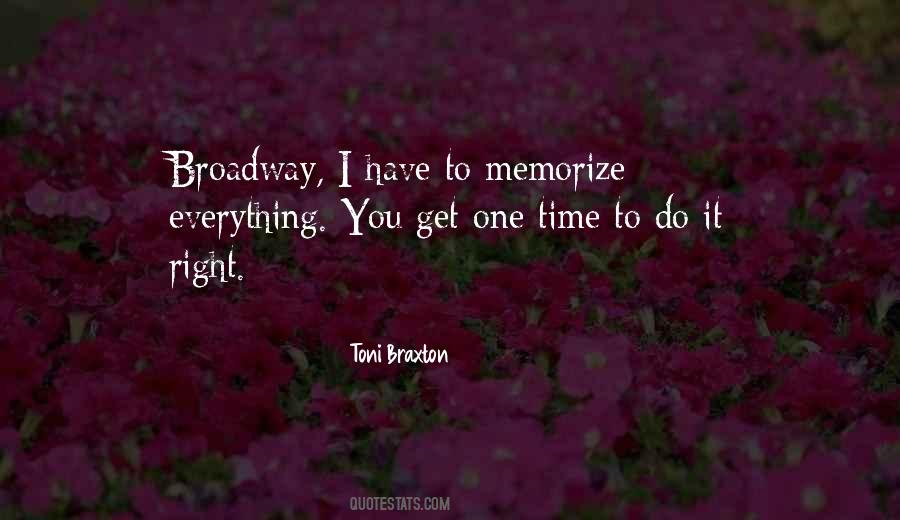 Quotes About Broadway #1190220