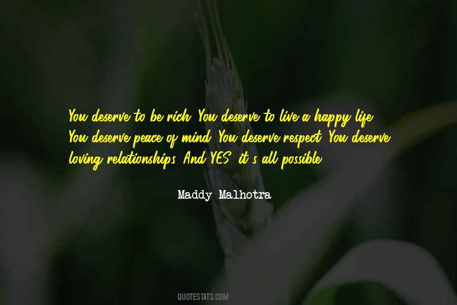 You Deserve To Be Happy Quotes #1025797