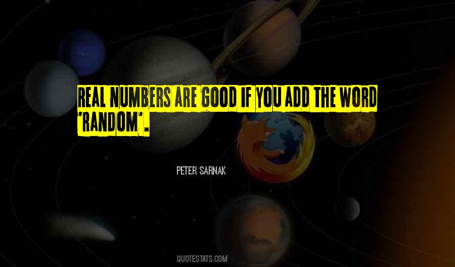 Quotes About Real Numbers #793680