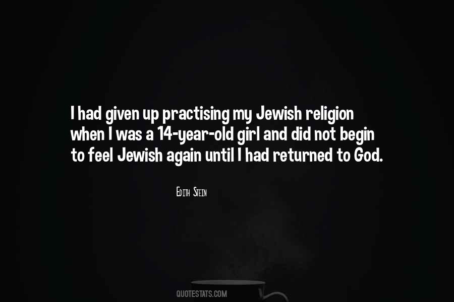 Quotes About Jewish Religion #1606476