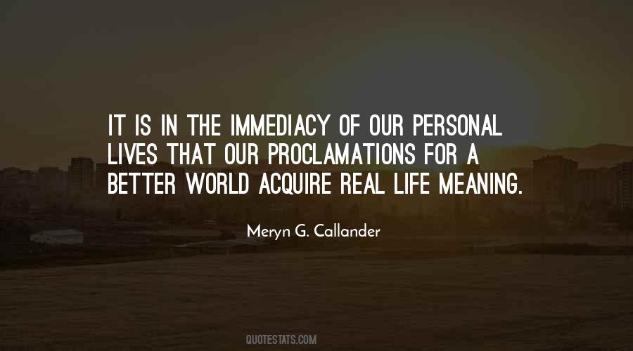 Meaning In Life Quotes #104193