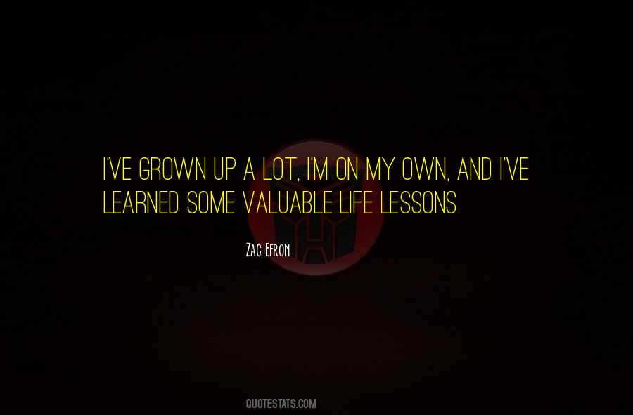 Quotes About Valuable Lessons #1424982
