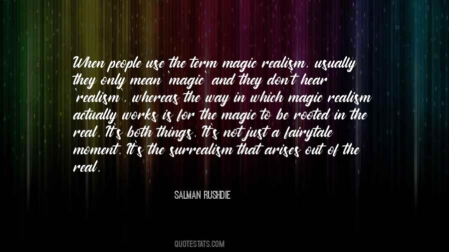 Quotes About Real Magic #171730