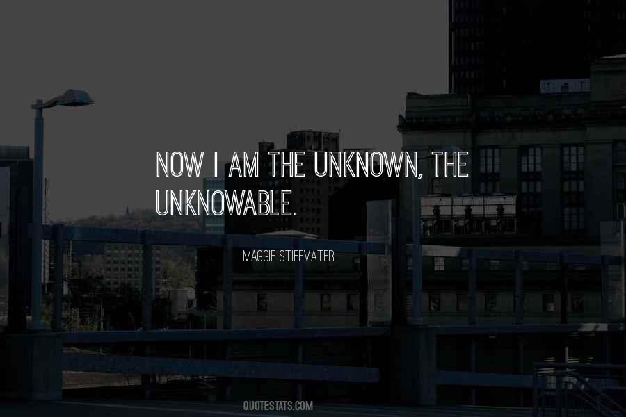 Unknown And Unknowable Quotes #68456