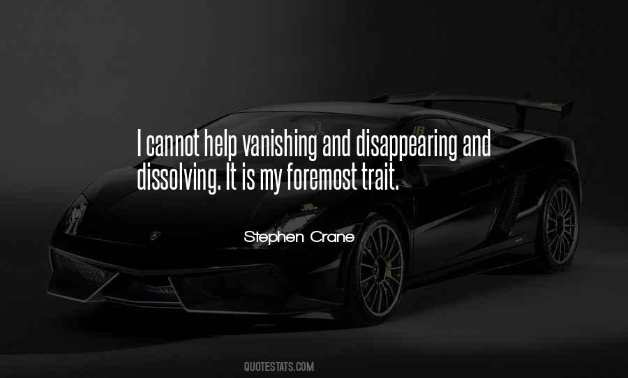 Quotes About Vanishing #169282