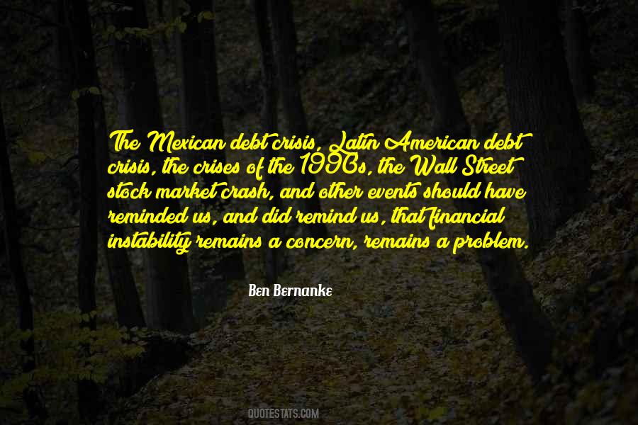 Quotes About Debt Crisis #1192256