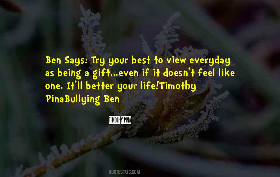 Being Best Quotes #22038