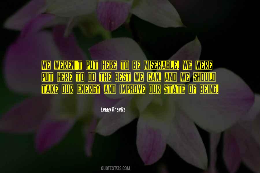 Being Best Quotes #9500